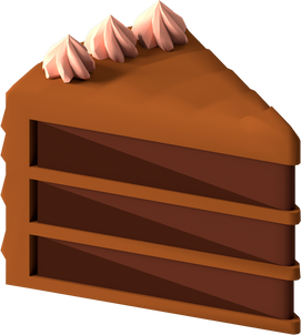 Sliced Chocolate Cake 